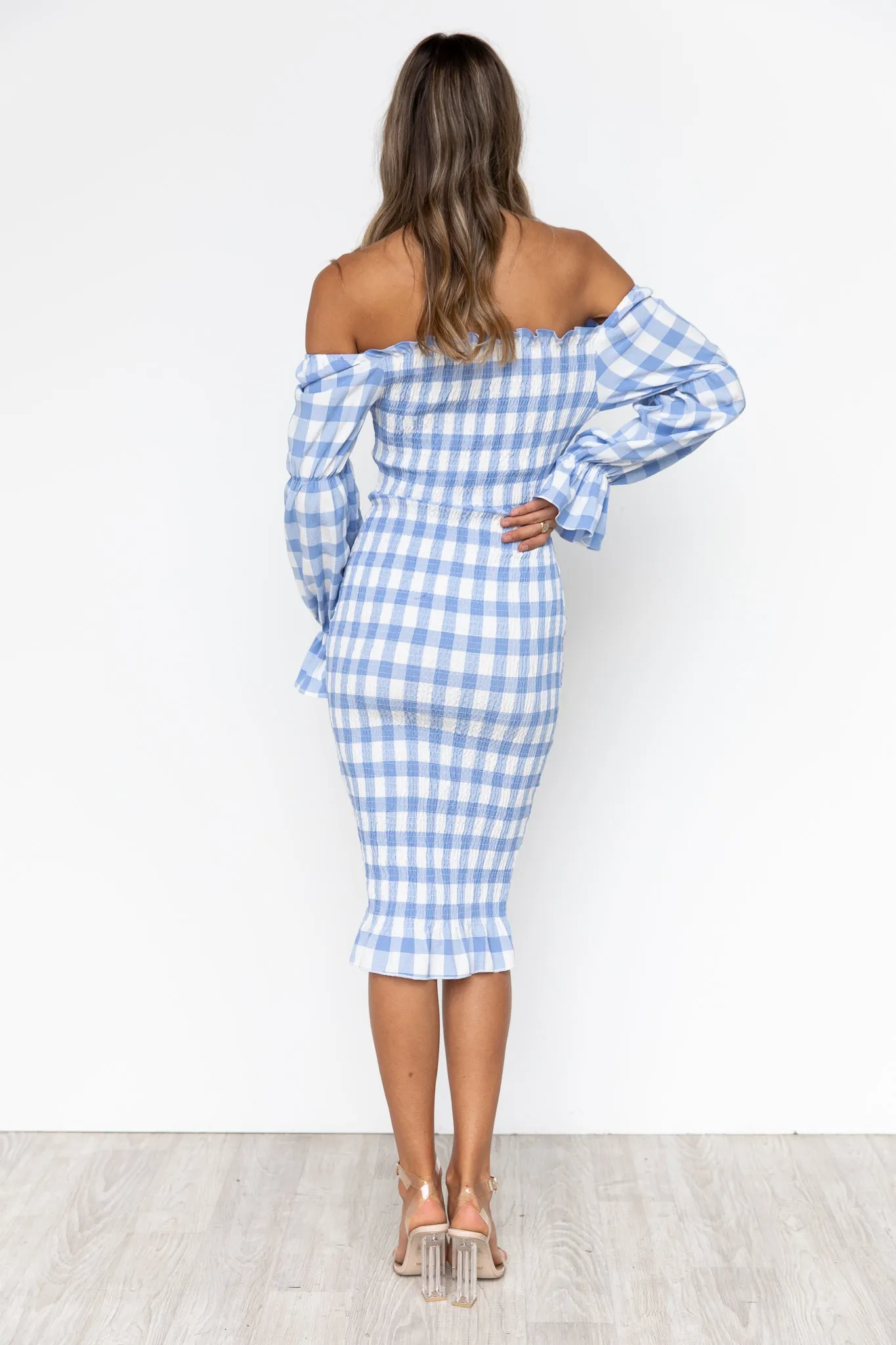 Soleil Dress - Blue/Gingham