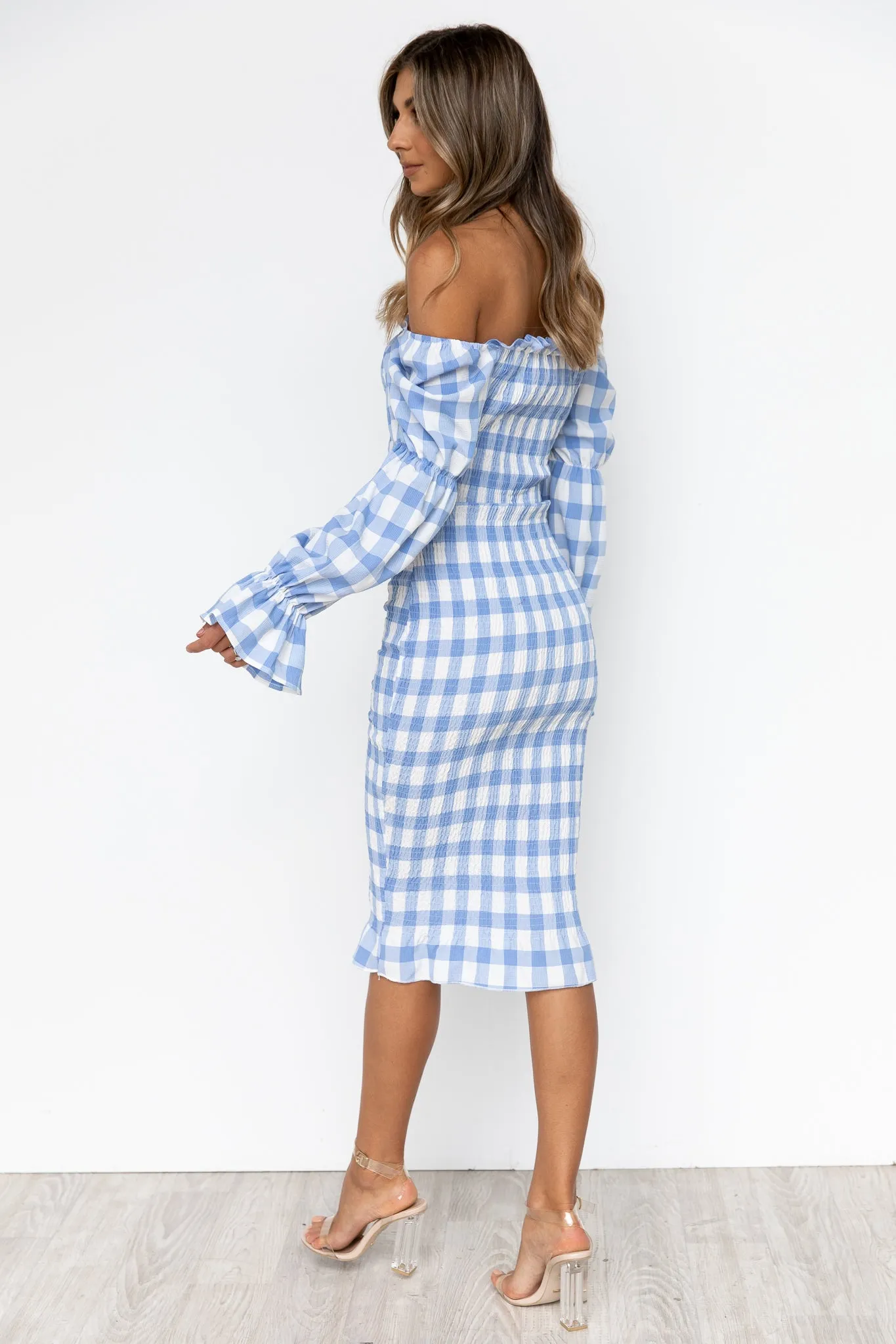 Soleil Dress - Blue/Gingham