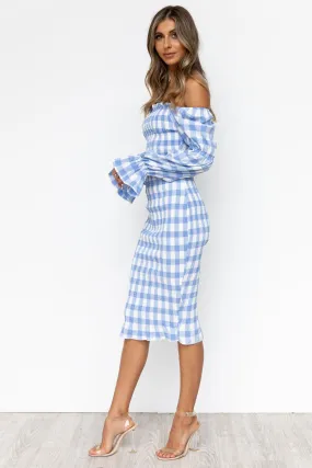 Soleil Dress - Blue/Gingham