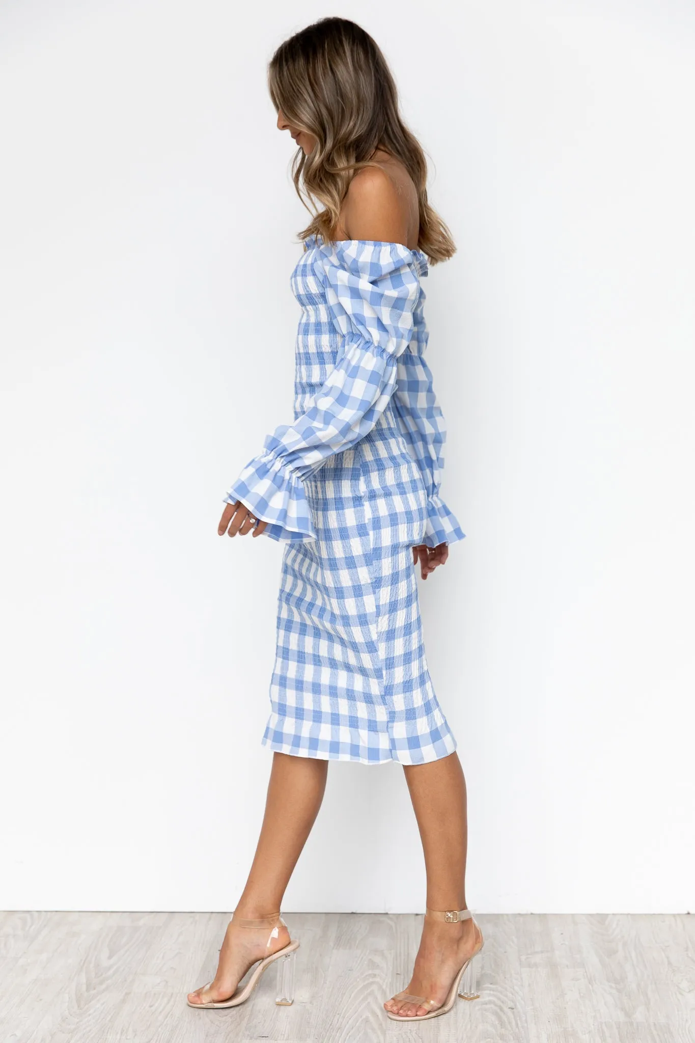 Soleil Dress - Blue/Gingham