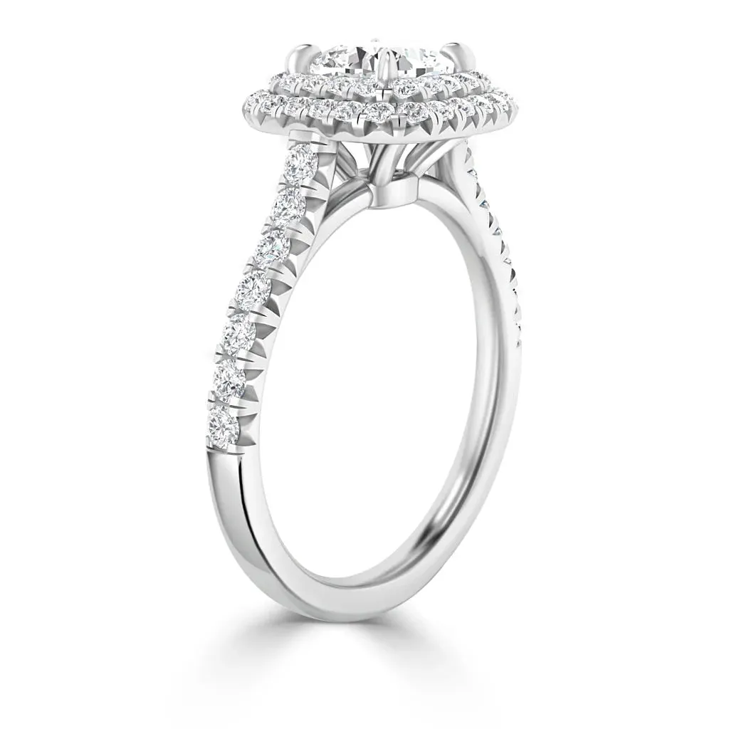 Stephanie - 18ct White Gold - Cushion