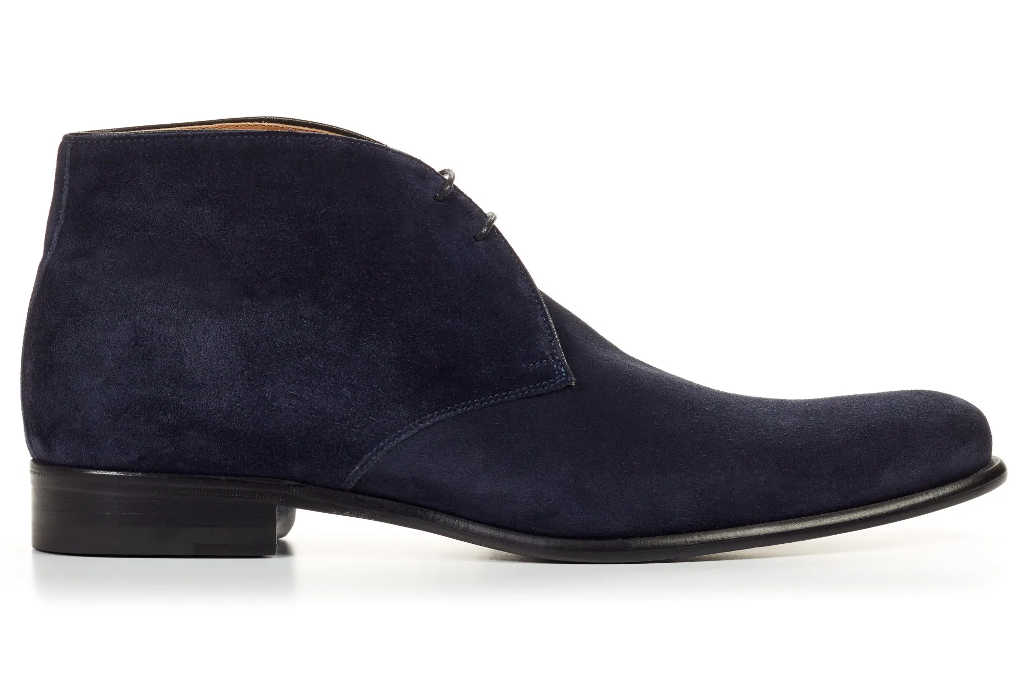 The Newman Chukka Boot - Midnight Blue Suede