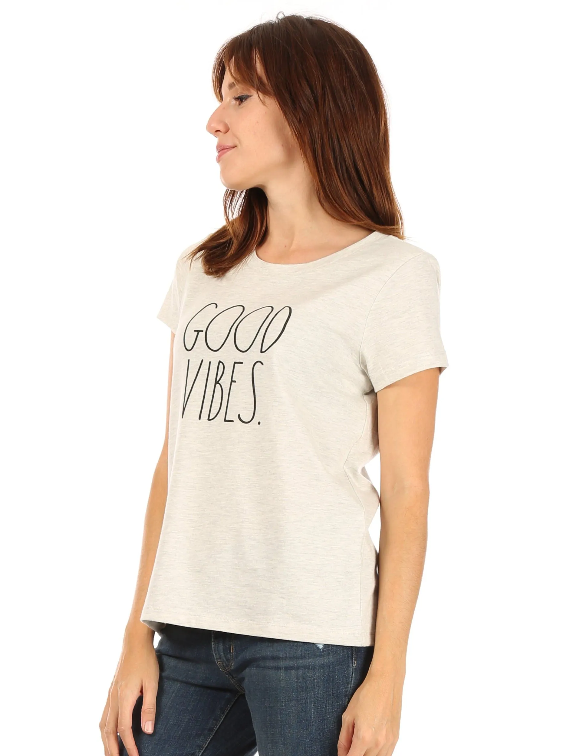 Women's "GOOD VIBES" Short Sleeve Icon T-Shirt