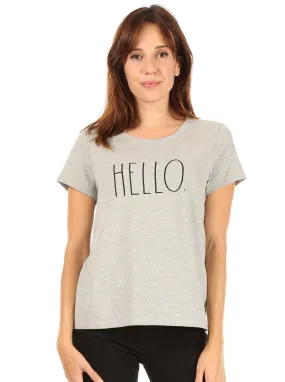 Women's "HELLO" Short Sleeve Icon T-Shirt