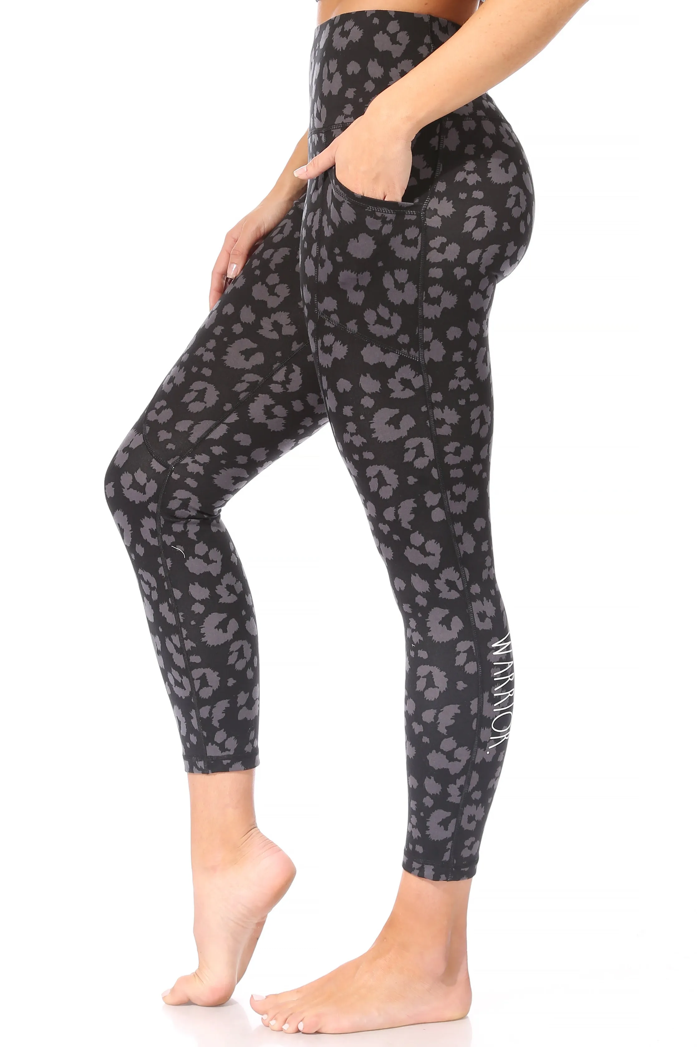 Women's "WARRIOR" High-Waisted Performance Legging with Two Side Pockets